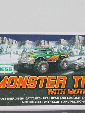 NEW 2007 Hess Toy Truck Monster Truck & 2 Motorcycles